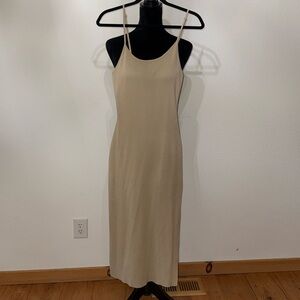Beige midi dress